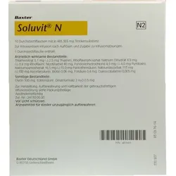 SOLUVIT N Plv.f.e.Konz.z.Her.e.Infusionslösung 10X10 ml Trockensubstanz ohne Lösungsmittel