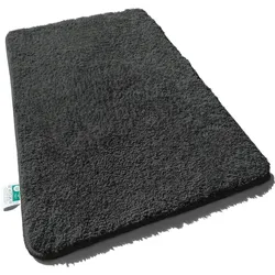 Casa Pura Badematten   Sky Uni   Deep Black