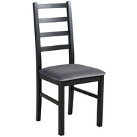 Beautysofa Esszimmerstuhl Stuhl Nilo VIII (2 Stk. pro Satz) aus Holz mit gepolstertem Sitz (6 St), füße:buche,sonoma,eiche grandson, stirling, schwarz, weiß