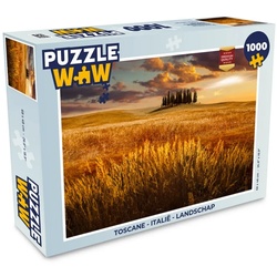 MuchoWow Puzzle Toskana – Italien – Landschaft, 1000 Puzzleteile, Foto-Puzzle, Bilderrätsel, Puzzlespiele, Klassisch bunt