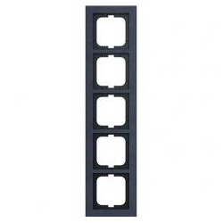 Busch-Axcent Pur Abdeckrahmen 5-fach, papierblau