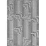 Ayyildiz Flachgewebeteppich Helix 2201 Silber 140 cm x 200 cm