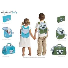 Elephant Gin Kinderrucksack Jungen Mädchen Kinder Kindergartenrucksack Kindertasche ab 3 Jahren Rucksack Classic +e (Lemur Maki Oliv 363)
