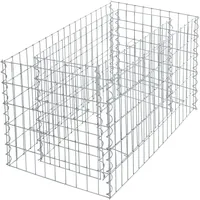 Estexo Hochbeet Gabione 90x50x50 cm Pflanzkorb Drahtgitter Steinkorb