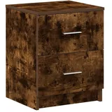 vidaXL Nachtschrank mit 2 Schubladen 40 x 36 x 50 cm Braun