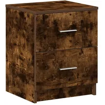 vidaXL Nachtschrank mit 2 Schubladen 40 x 36 x 50 cm Braun