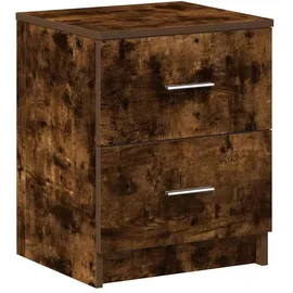 vidaXL Nachtschrank mit 2 Schubladen 40 x 36 x 50 cm Braun