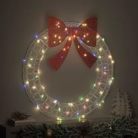 vidaXL Weihnachtskranz 90 cm mehrfarbig
