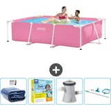 Intex – Schwimmbecken mit rechteckigem Rahmen – 220 x 150 x 60 cm – im Lieferumfang enthalten Accessoire CB14