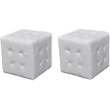 vidaXL Hocker Weiß