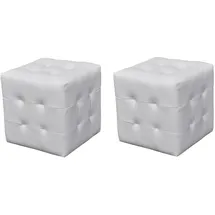 vidaXL Hocker Weiß
