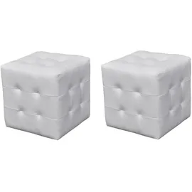 vidaXL Hocker Weiß