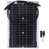 20w 18v Flexibles Solarpanel Monokristalline Solarladeplatine Für 12v Batterie Sicherheitskamera Aus
