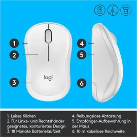 Logitech M220 Silent weiß