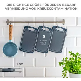 Exitoso Frühstücksbrett Marmor-Optik 6er-Set 15x25cm weiß