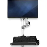 Startech StarTech.com WALLSTSI1 Computer-Workstation für die Wandmontage - Beweglicher Monitorarm - Tastaturarm - Sitz-Steh-Schreibtisch