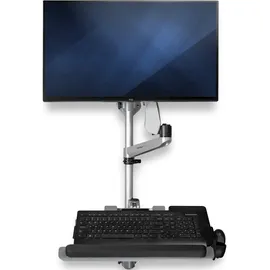 Startech StarTech.com WALLSTSI1 Computer-Workstation für die Wandmontage - Beweglicher Monitorarm - Tastaturarm - Sitz-Steh-Schreibtisch