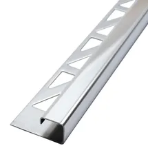 Dalsys Fliesenschiene Edelstahl Poliert 2,5m x 125mm Eckprofil Quadrat