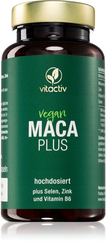 Vitactiv Maca Plus Kapseln zur Förderung der physischen und mentalen Gesundheit 60 KAP