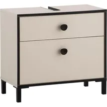 Schildmeyer Waschbeckenunterschrank Edda 65,1 x 59,1 x 33 cm Cremebeige