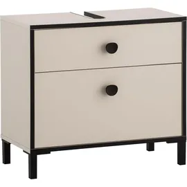 Schildmeyer Waschbeckenunterschrank Edda 65,1 x 59,1 x 33 cm Cremebeige