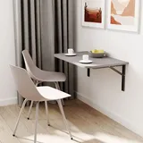 AKKE Klapptisch Wandklapptisch Esstisch - Klappbar Faltbar Platzsparend - Abgerundete Ecken - 100x60 cm - Light Graphite