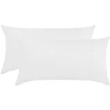 Traumschlaf Kissenbezug Edel-Linon 40 x 80 cm Weiss