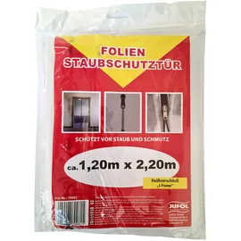 Jufol Staubschutztür Folie Reißverschluss I-Form transparent