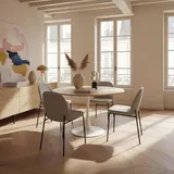 Oviala Runder Esstisch 100 x 74 x 100 cm braun