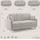 divani.store Schlafsofa, Hellgrau, Textil, 3-Sitzer, Rechteckig, 180x94x97 cm, Wohnzimmer, Sofas & Couches, Schlafsofas