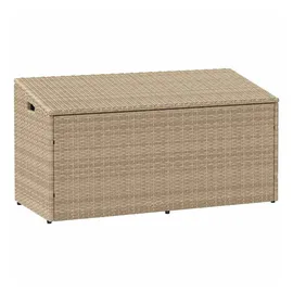 vidaXL Garten-Auflagenbox Beige 110x50x58 cm Poly Rattan