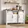 stilvora Buffetschrank 120 x 80 x 40 cm Weiß