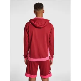 hummel Lead Poly Hoodie biking red 3XL
