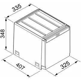 Franke Sorter Cube 40 28 l Grau