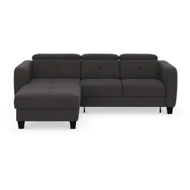sit&more Ecksofa SIT & MORE "Belluci L-Form", grau (fango), B:247cm H:85cm T:170cm, Sofas, Ecksofa, inklusive Federkern, wahlweise mit Bettfunktion und Bettkasten