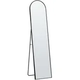 Beliani Standspiegel 36 x 150 cm Schwarz