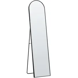Beliani Standspiegel 36 x 150 cm Schwarz