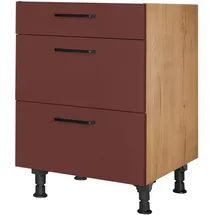 Nobilia Unterschrank Easytouch 60 x 58,3 x 87 cm Rot