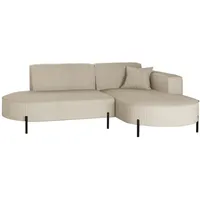 Kaiser möbel Ecksofa, Sofa L-Form Designer Modena Rein stoff