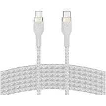 Belkin BoostCharge Pro Flex USB-C auf USB-C Kabel (3m, weiß
