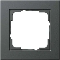 Gira E2 Rahmen, 1f, anthrazit, Kunststoff, Unterputzmontage, Thermoplast, 021123