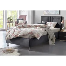 Westfalia Schlafkomfort Elba 120 x 200 cm Bonnell-Federkernmatratze | H3 | mit LED-Beleuchtung Strukturstoff anthrazit