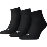 Puma Quarter Socken 12 Paar Schwarz 35-38