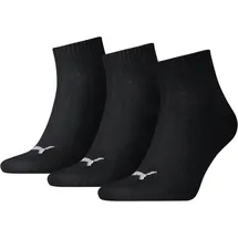Puma Quarter Socken 12 Paar Schwarz 35-38