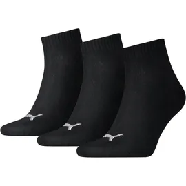Puma Quarter Socken 12 Paar Schwarz 35-38
