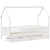 VidaXL Kinderbett mit Schubladen 90x200 cm Massivholz Kiefer