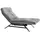 KAWOLA Relaxliege AMERIVA Polyester 80 x 110 x 158 cm Grau mit Kissen und Kopfteil