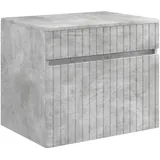 vidaXL Badezimmerschrank Betongrau 59 x 44,5 x 50 cm