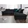 DOMO collection Eckcouch Kunstleder 2-Sitzer Schwarz