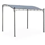 sweeek Wand-Pergola 3 x 2,5 m grau